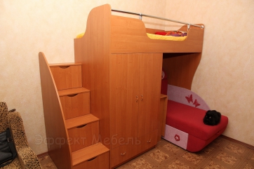 Кровать двухярусная из ДСП